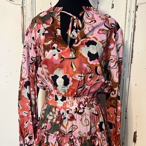 Misa Los Angeles Vibrant Floral Dress